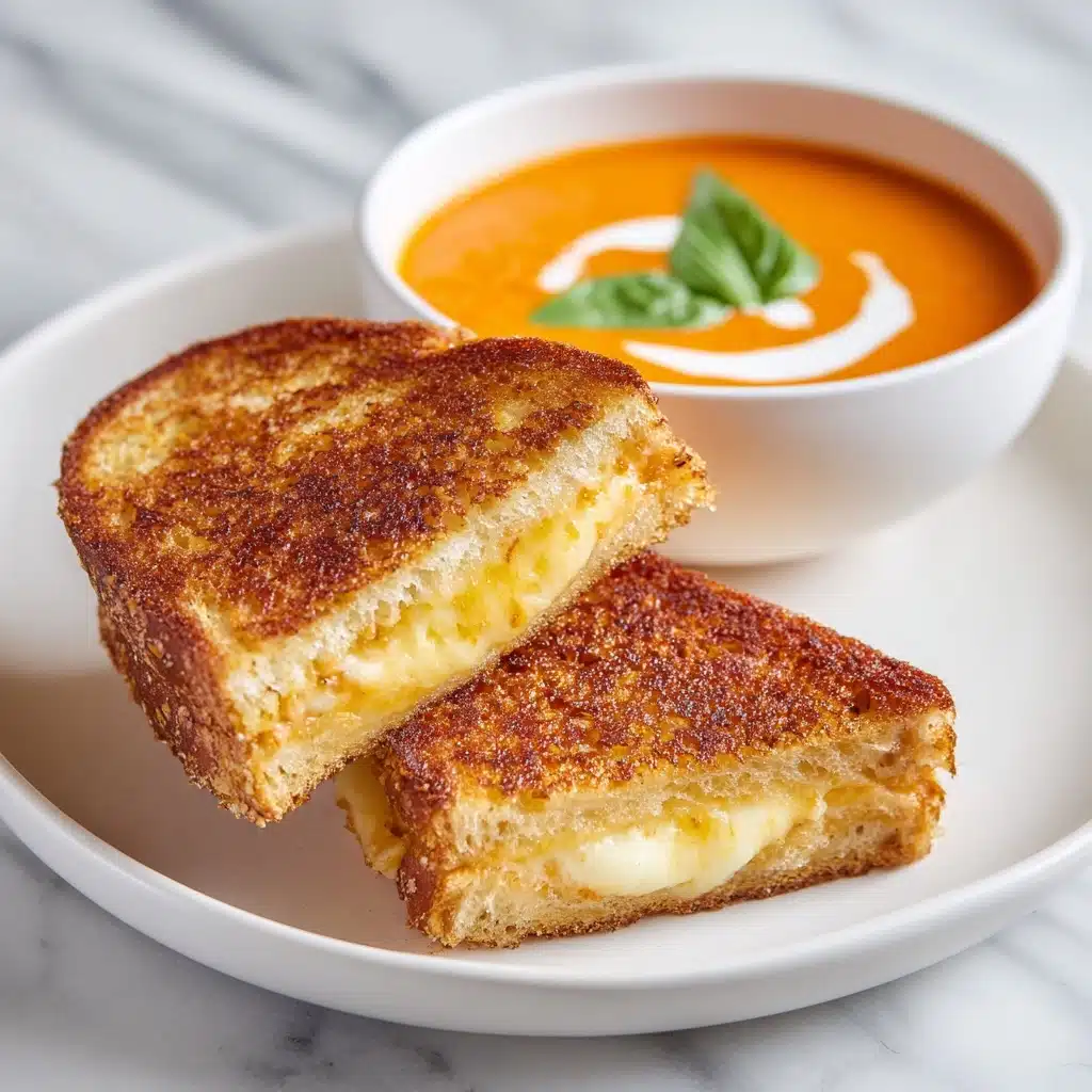 Easy Tomato Soup with Grilled Cheese Recipe - Recipe Image