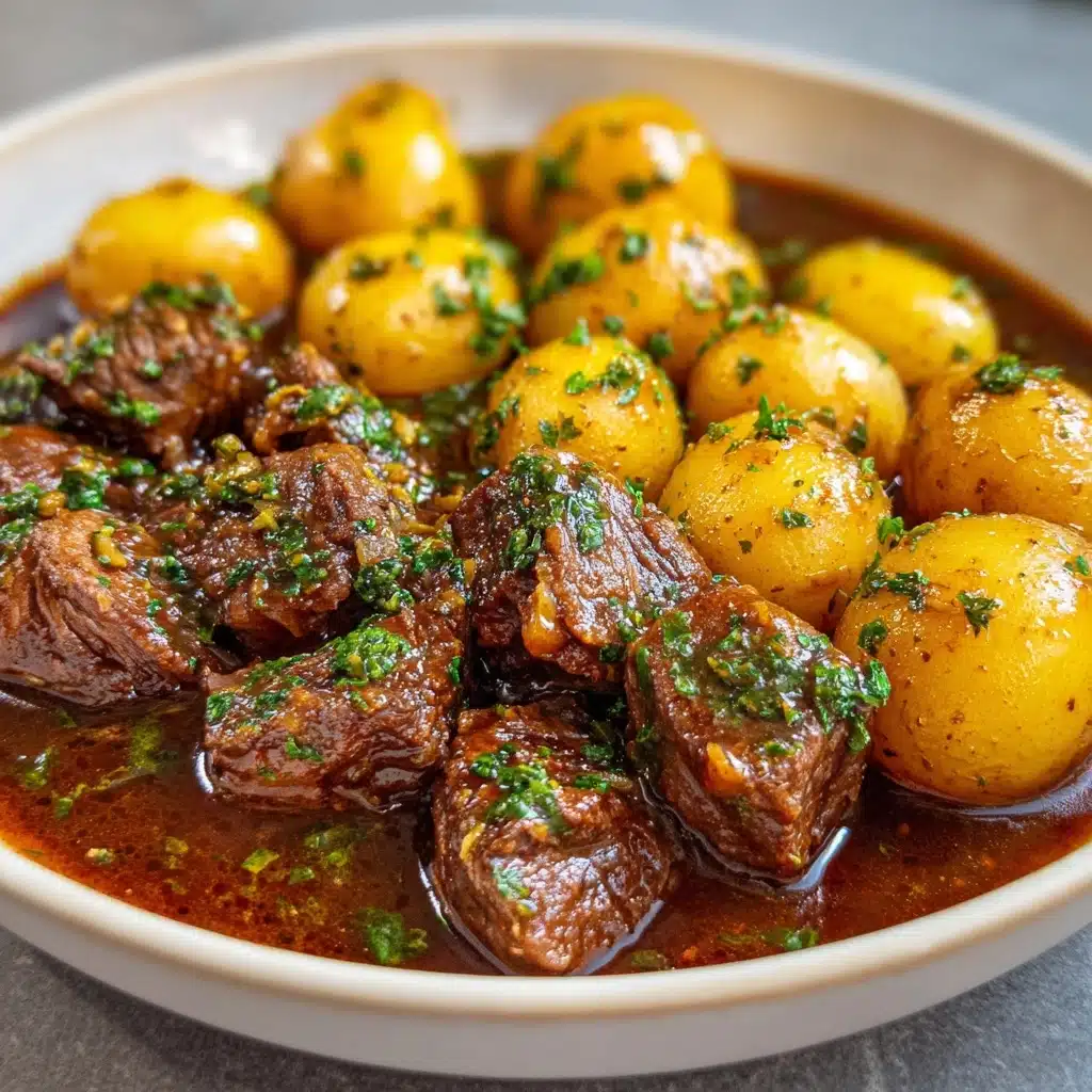 Garlic Butter Beef Bites in the Slow Cooker Recipe - Recipe Image