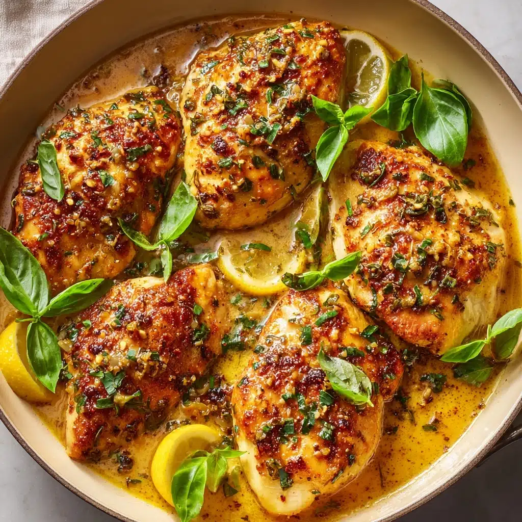 One-Pan Lemon Basil Chicken Recipe