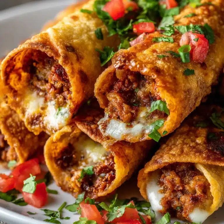 Crispy Jalapeño Popper Beef Taquitos Recipe