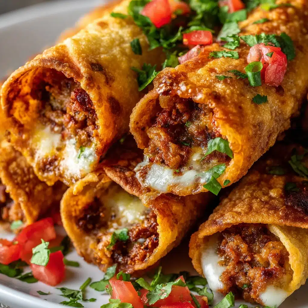 Crispy Jalapeño Popper Beef Taquitos Recipe