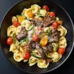 Garlic Parmesan Steak Tortellini Recipe