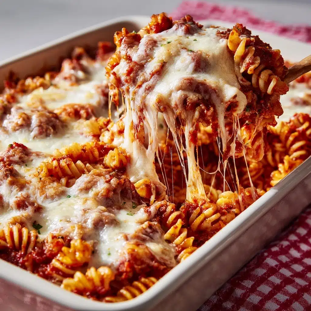 Chicken Parmesan Pasta Casserole Recipe - Recipe Image