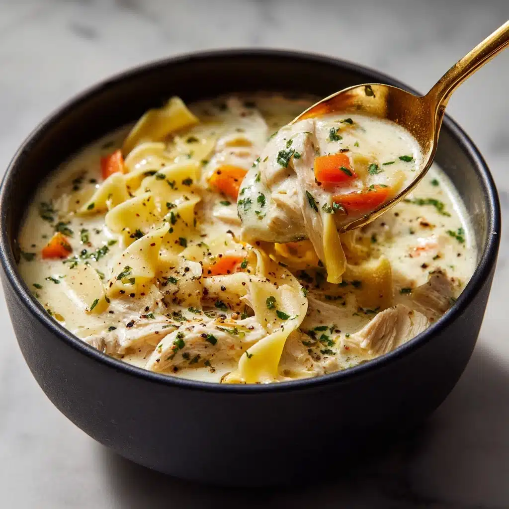 Creamy Chicken Alfredo Soup Recipe - Recipe Image