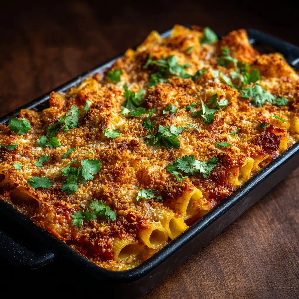 Cheesy Baked Mostaccioli Recipe - Recipe Image