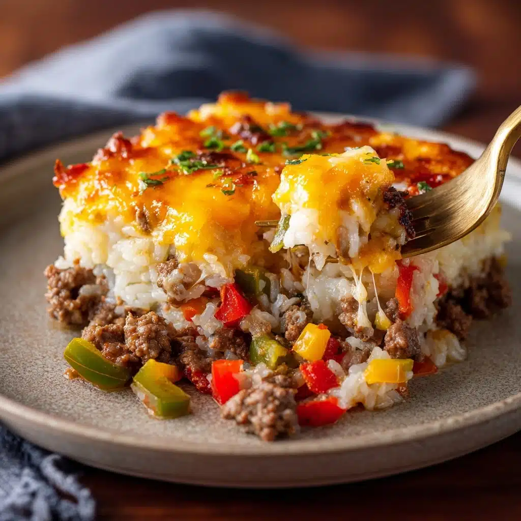 Cheesy Unstuffed Pepper Skillet Recipe - Recipe Image