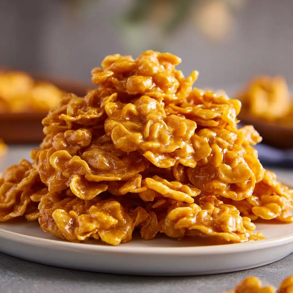 Cornflake Peanut Butter Cookies (No Bake) Recipe