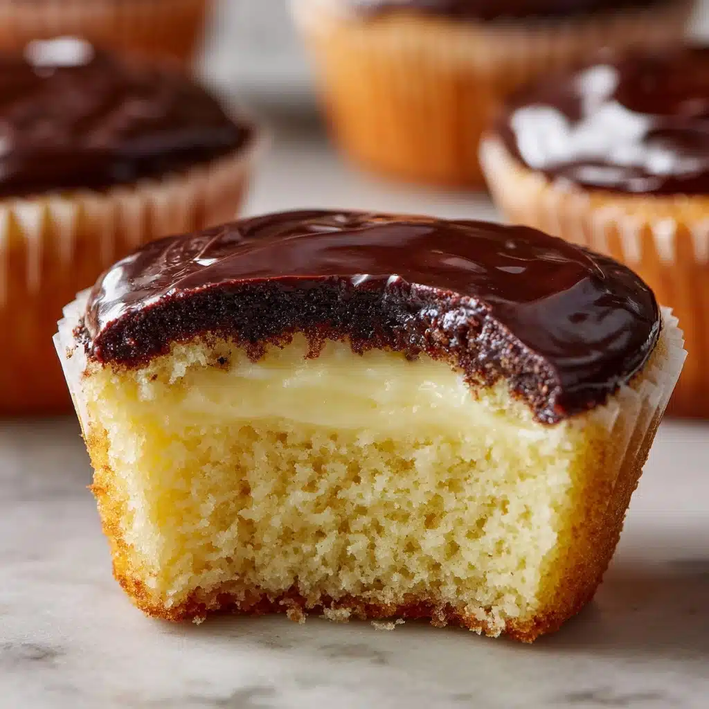 Boston Cream Pie Cupcakes Recipe - Recipe Image