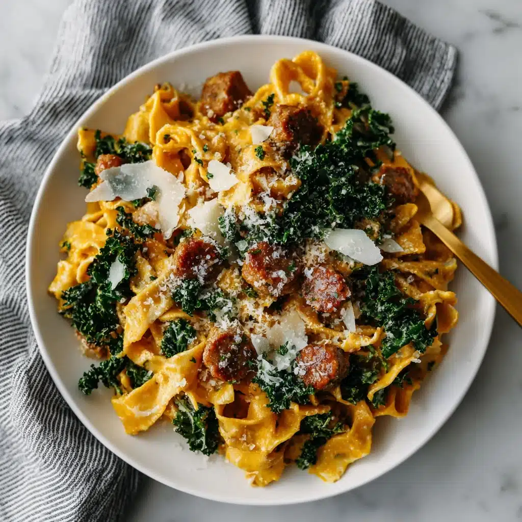 Butternut Squash Sausage Pasta Recipe - Recipe Image
