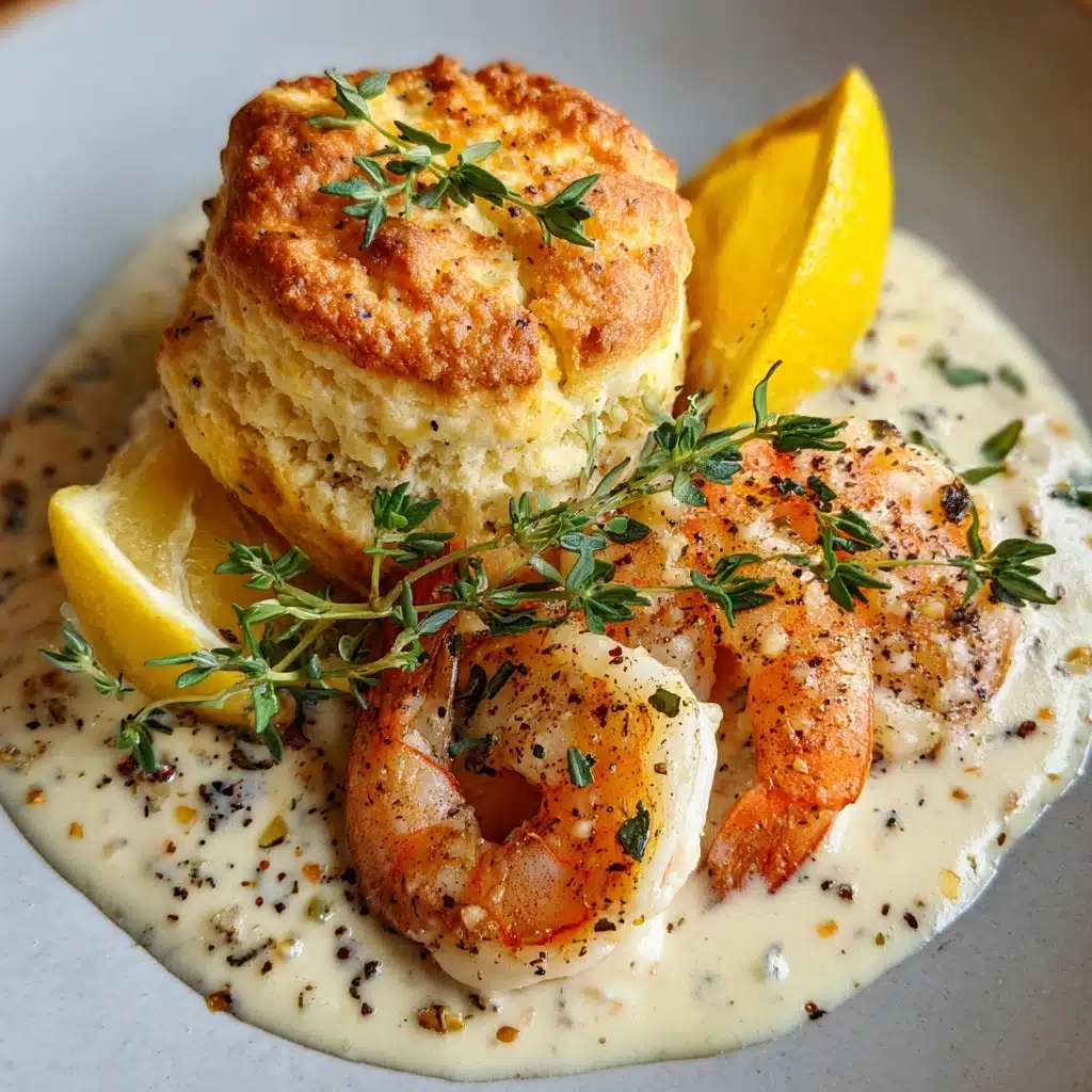 Creamy Shrimp and Biscuits Recipe - Recipe Image