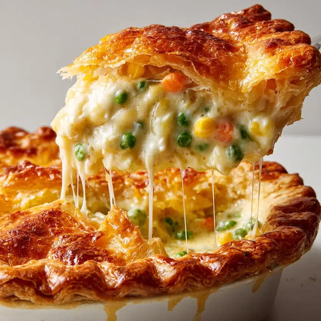 Biscuit Topped Cheesy Chicken Pot Pie Recipe - Recipe Image