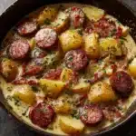 Creamy Smoked Sausage & Potato Crockpot Dinner Recipe
