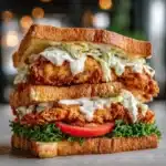 Dijon Mayo Brined Crispy Chicken Sandwich Recipe