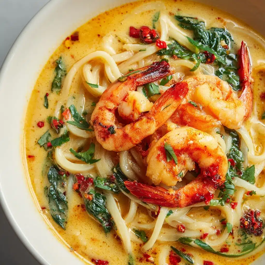 Thai Shrimp Coconut Noodle Soup Recipe - Recipe Image
