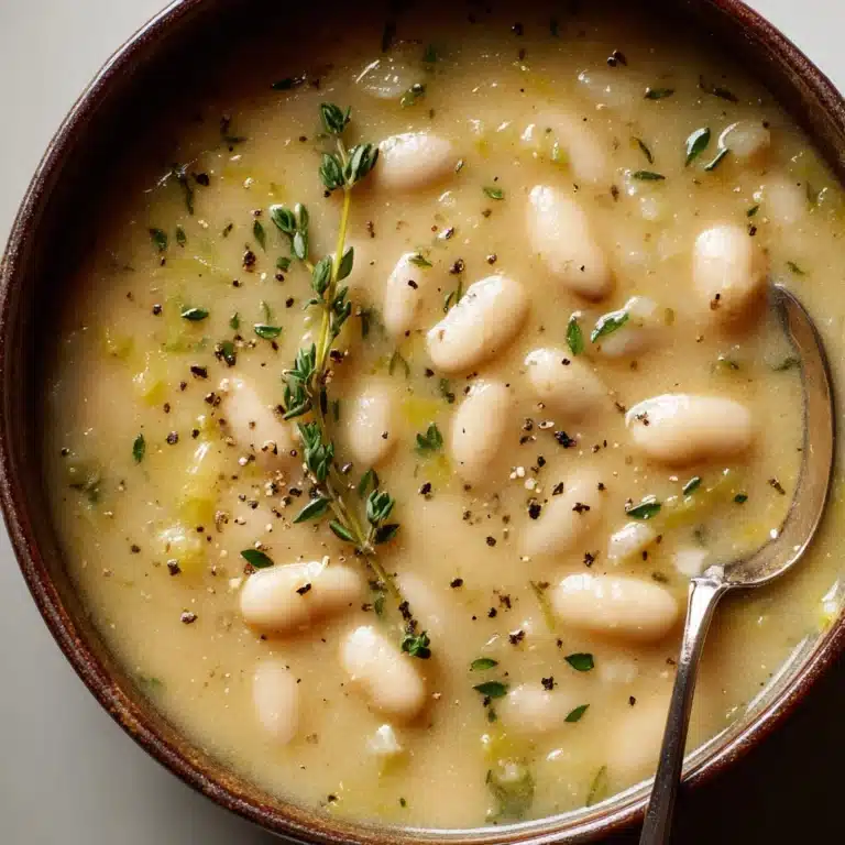 Creamy Vegan White Bean Soup Recipe