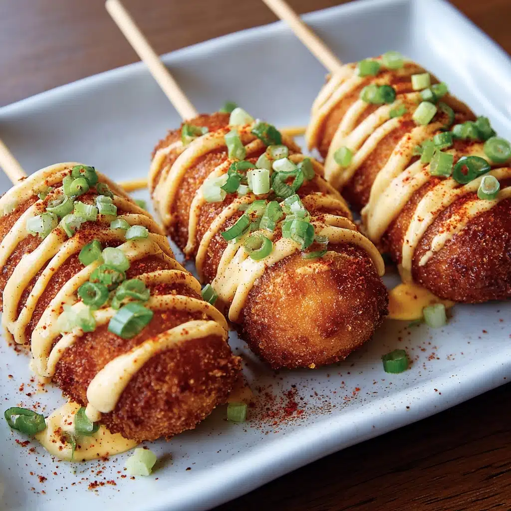 Shrimp and Crab Nacho Bomb Corn Dogs Recipe - Recipe Image