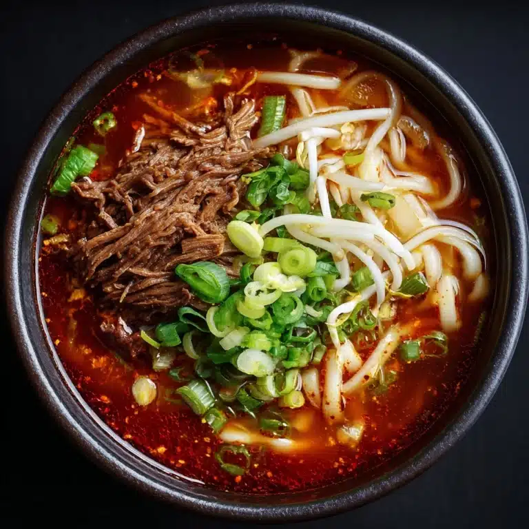 Korean Spicy Beef Vegetable Soup Recipe