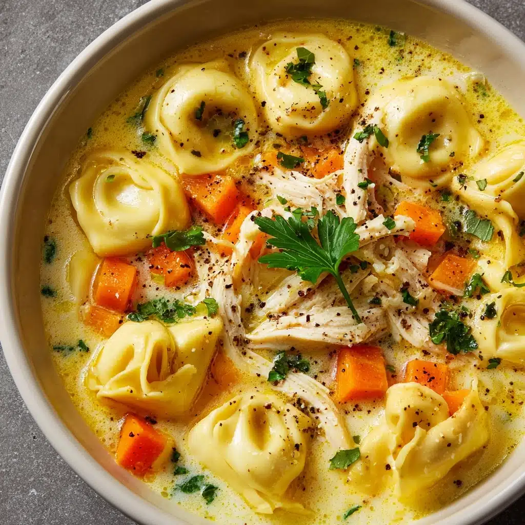 Creamy Chicken Tortellini Soup Recipe - Recipe Image
