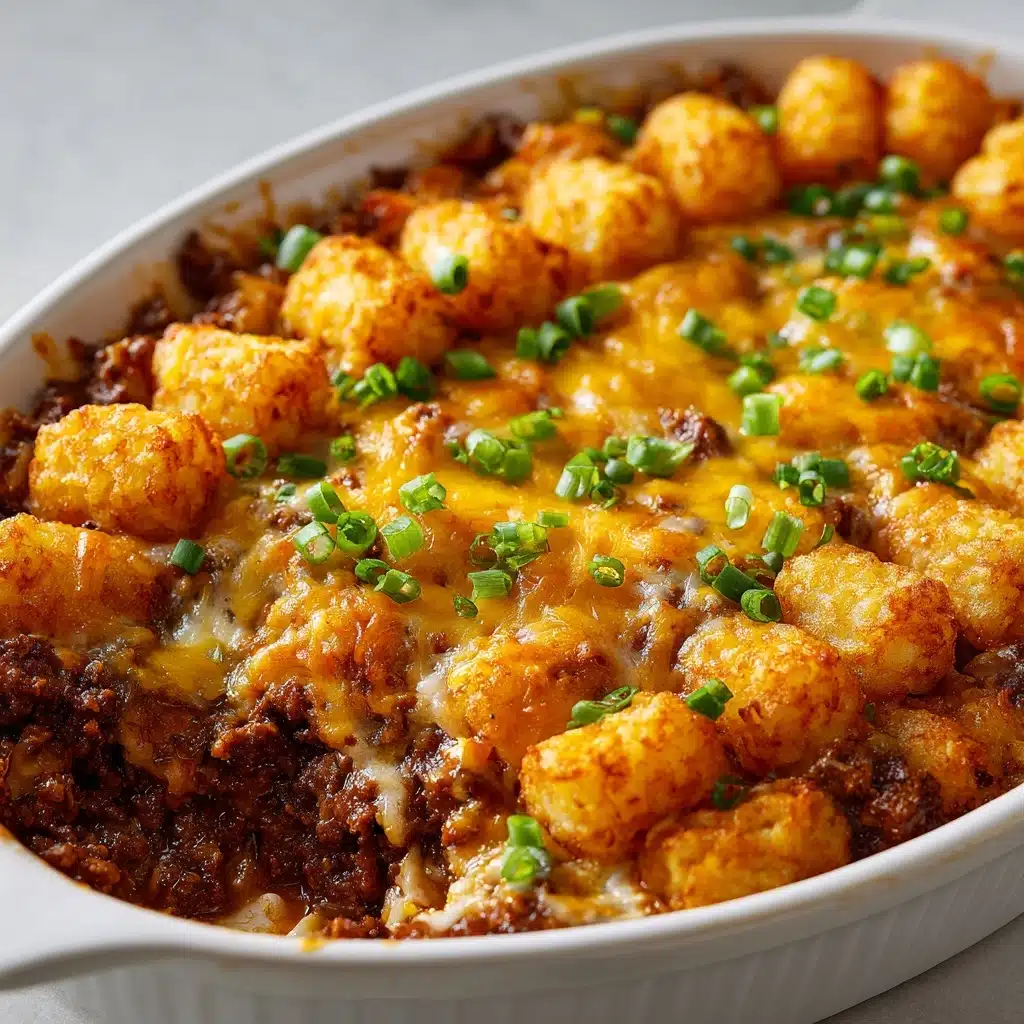 Crispy Tot Chili Casserole Recipe - Recipe Image