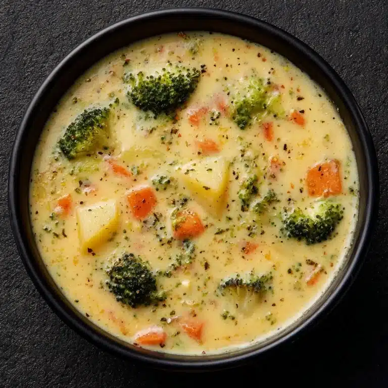 Cheesy Vegetable Soup Recipe