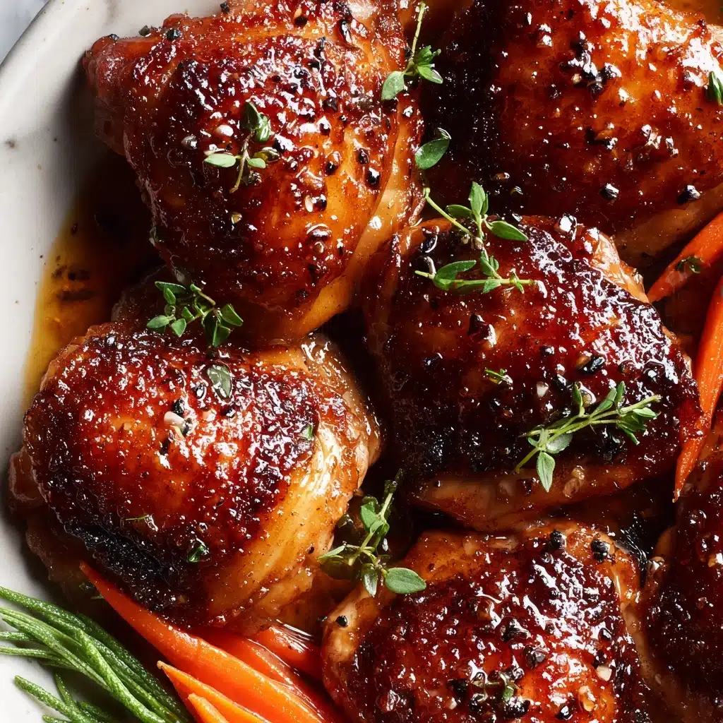 Crispy Brown Sugar Mustard Chicken Thighs Recipe