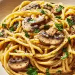 Creamy Miso Mushroom Pasta Recipe