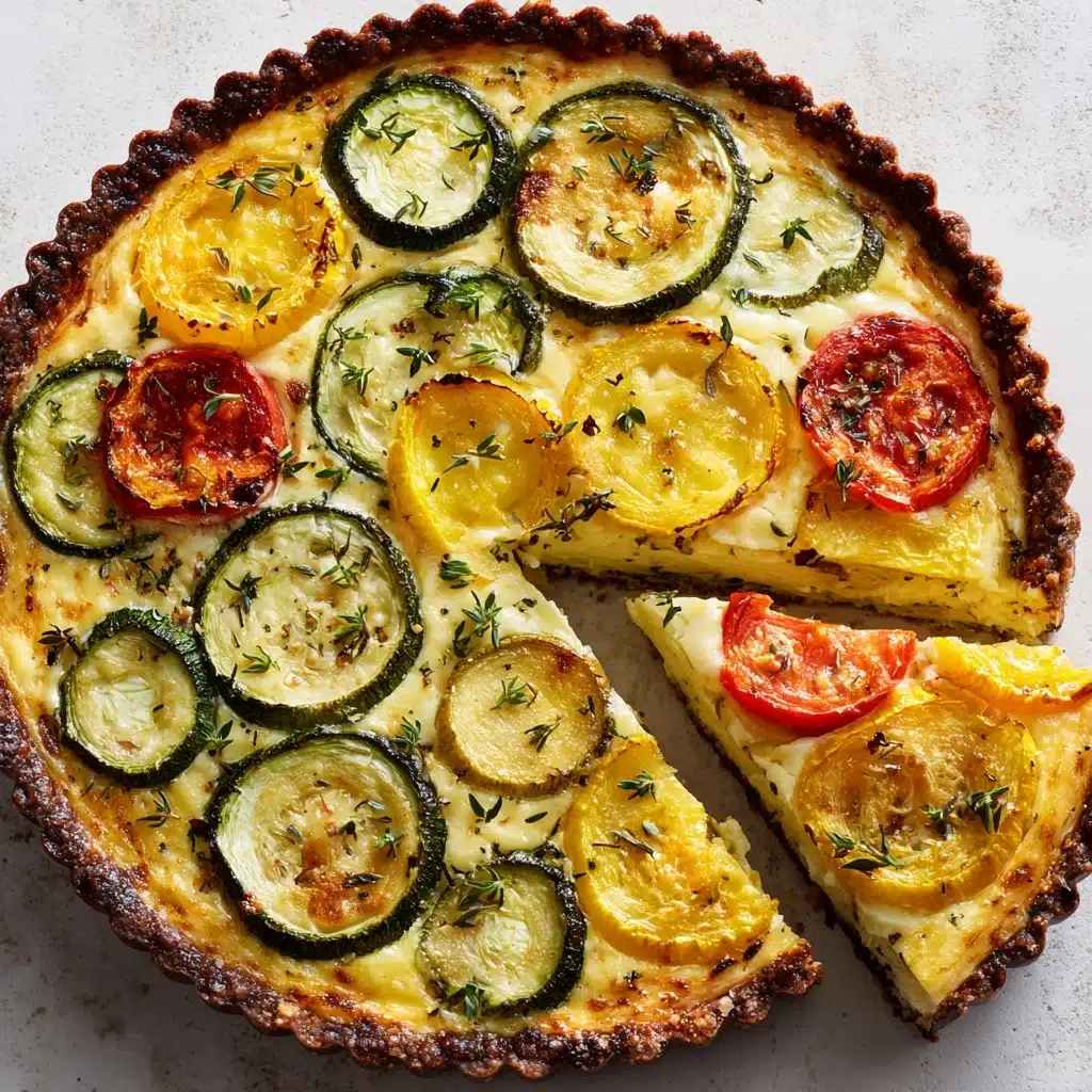 Crustless Garden Vegetable Quiche Recipe - Recipe Image