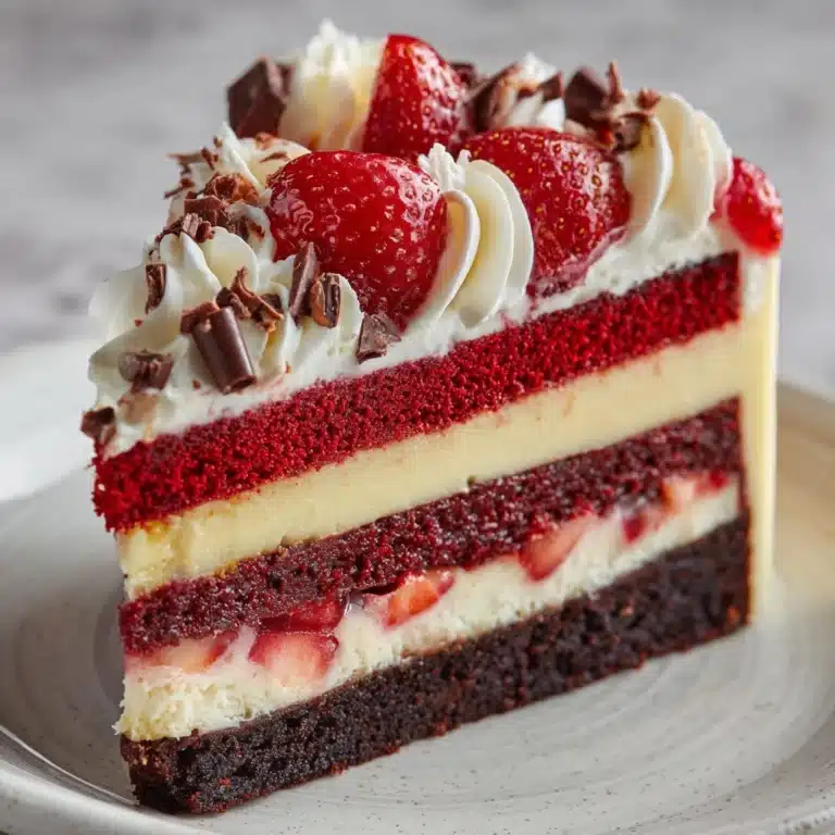 Red Velvet Strawberry Cheesecake Recipe
