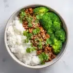 Sweet & Spicy Ground Turkey & Broccoli Bowls Recipe