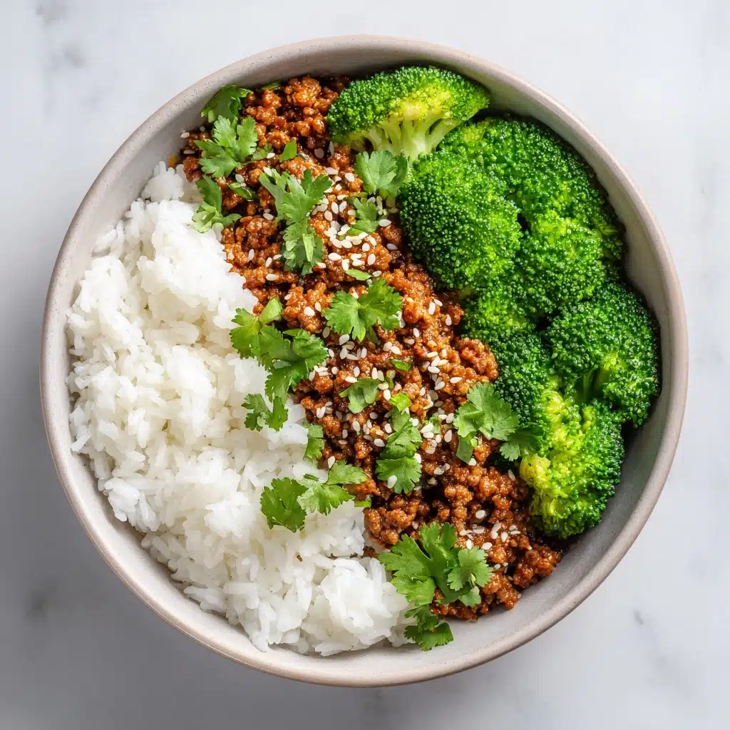 Sweet & Spicy Ground Turkey & Broccoli Bowls Recipe