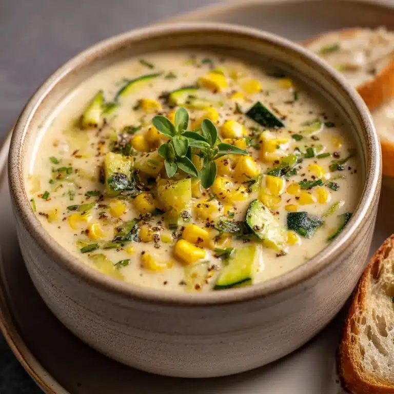 Summer Fresh Corn and Zucchini Chowder Recipe