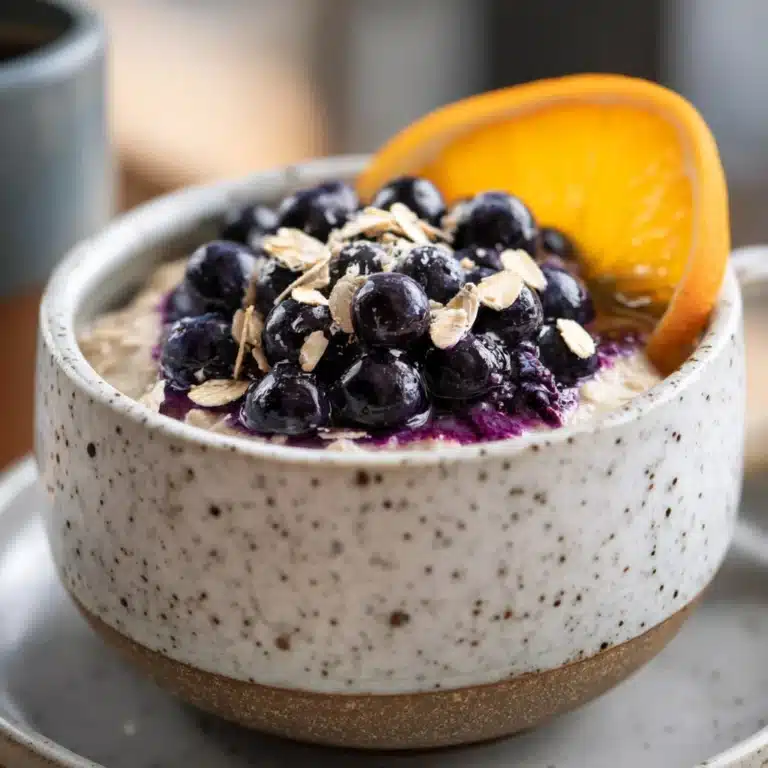 Blueberry Pie Overnight Oats Recipe