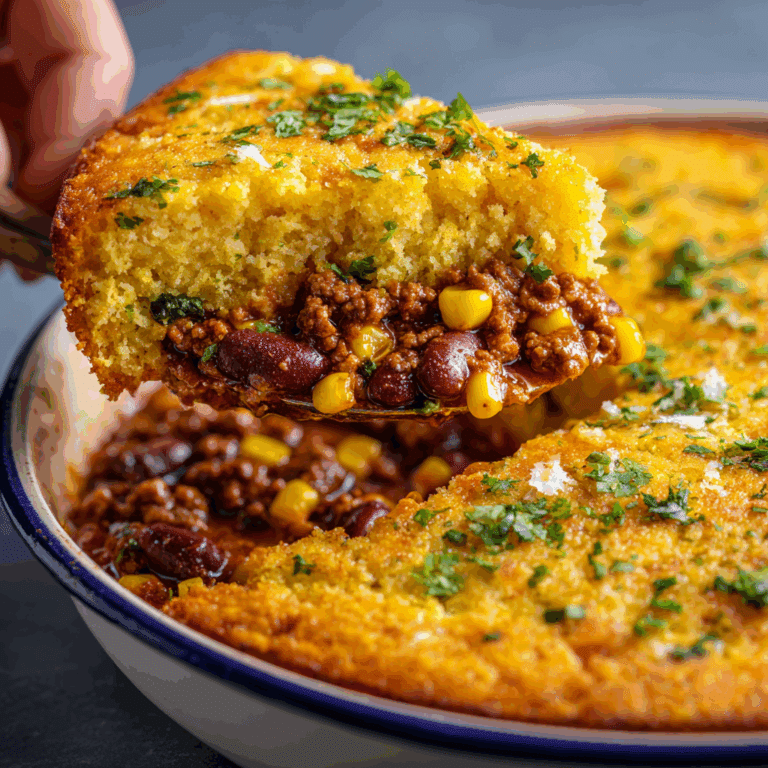 Easy Cowboy Cornbread Casserole Recipe
