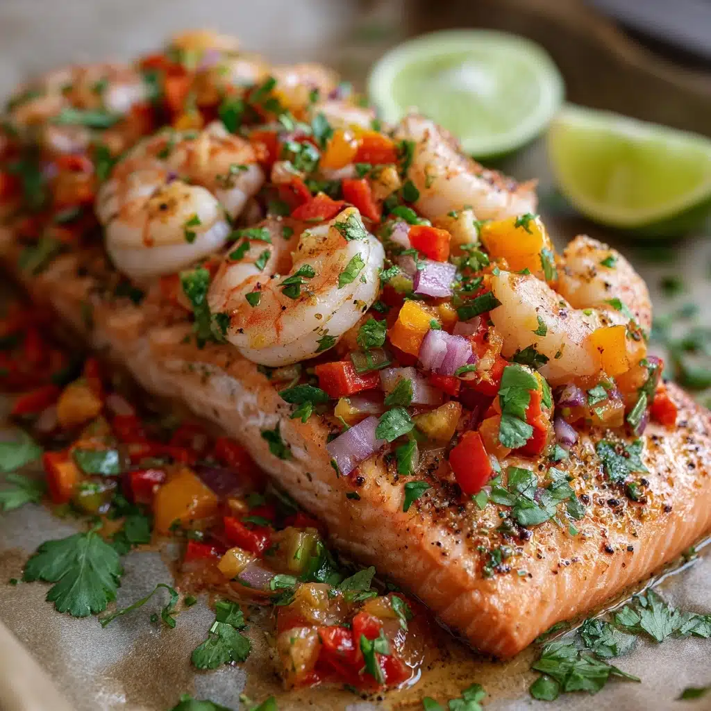 Elegant Cajun Seafood Stuffed Salmon Recipe - Recipe Image