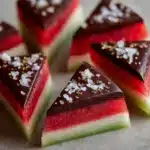 Sea Salt Dark Chocolate Watermelon Slices Recipe