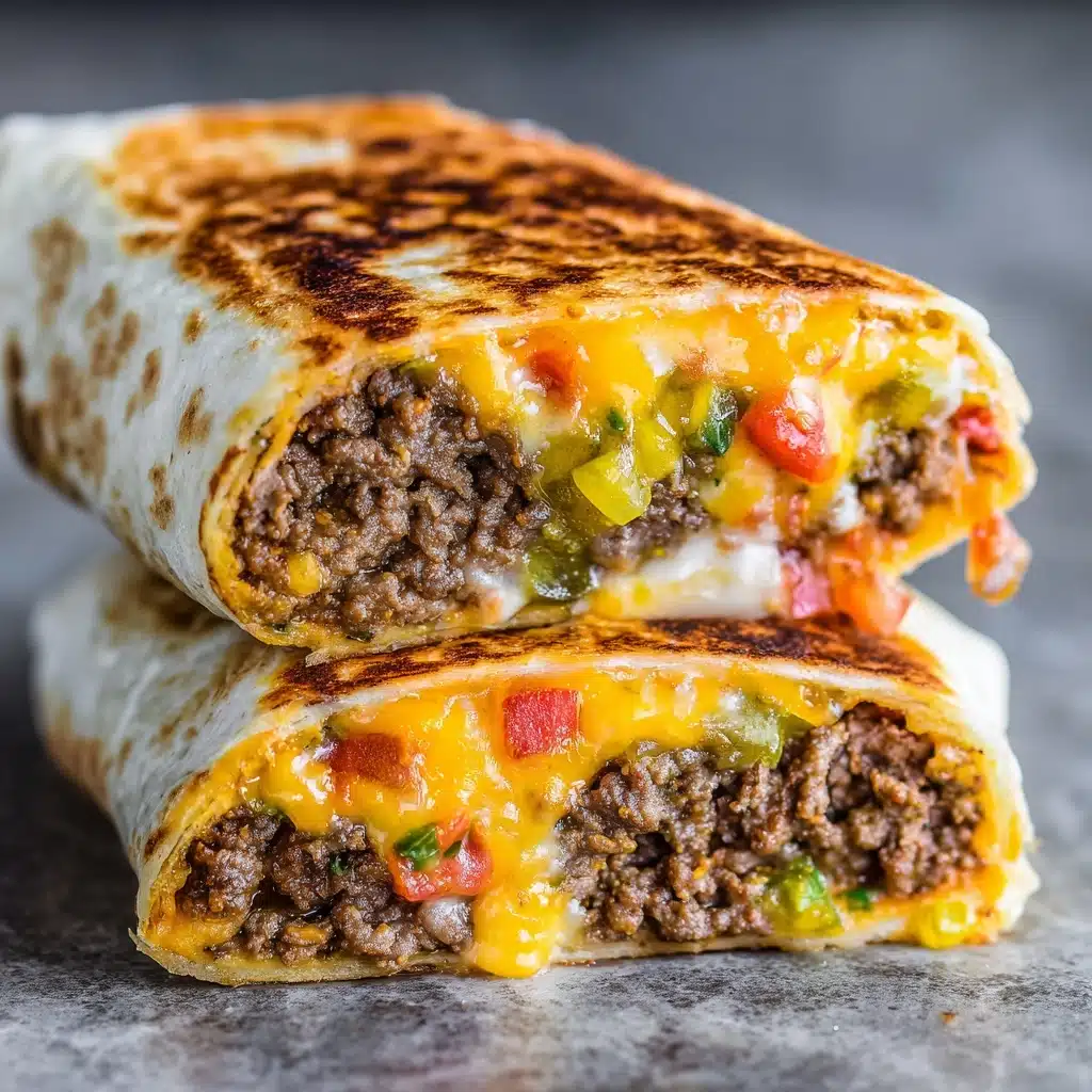 Easy Air Fryer Cheeseburger Wraps Recipe - Recipe Image