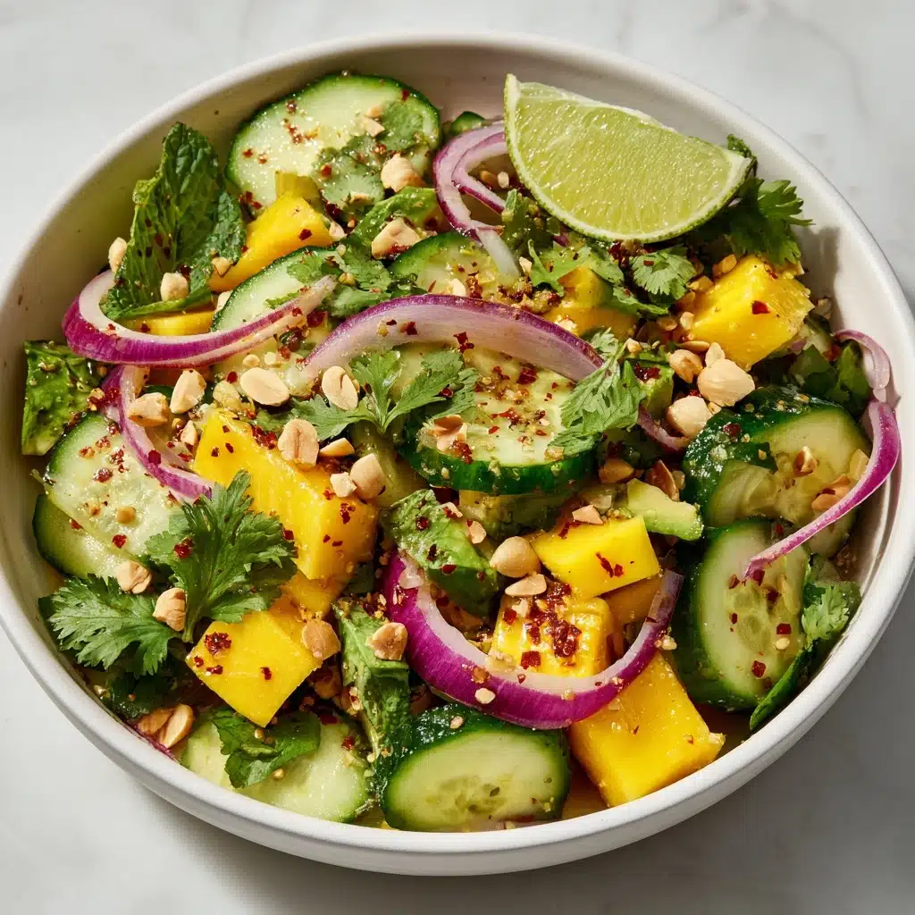 Mango Salad with Sweet Chilli Lime Dressing Recipe - Recipe Image