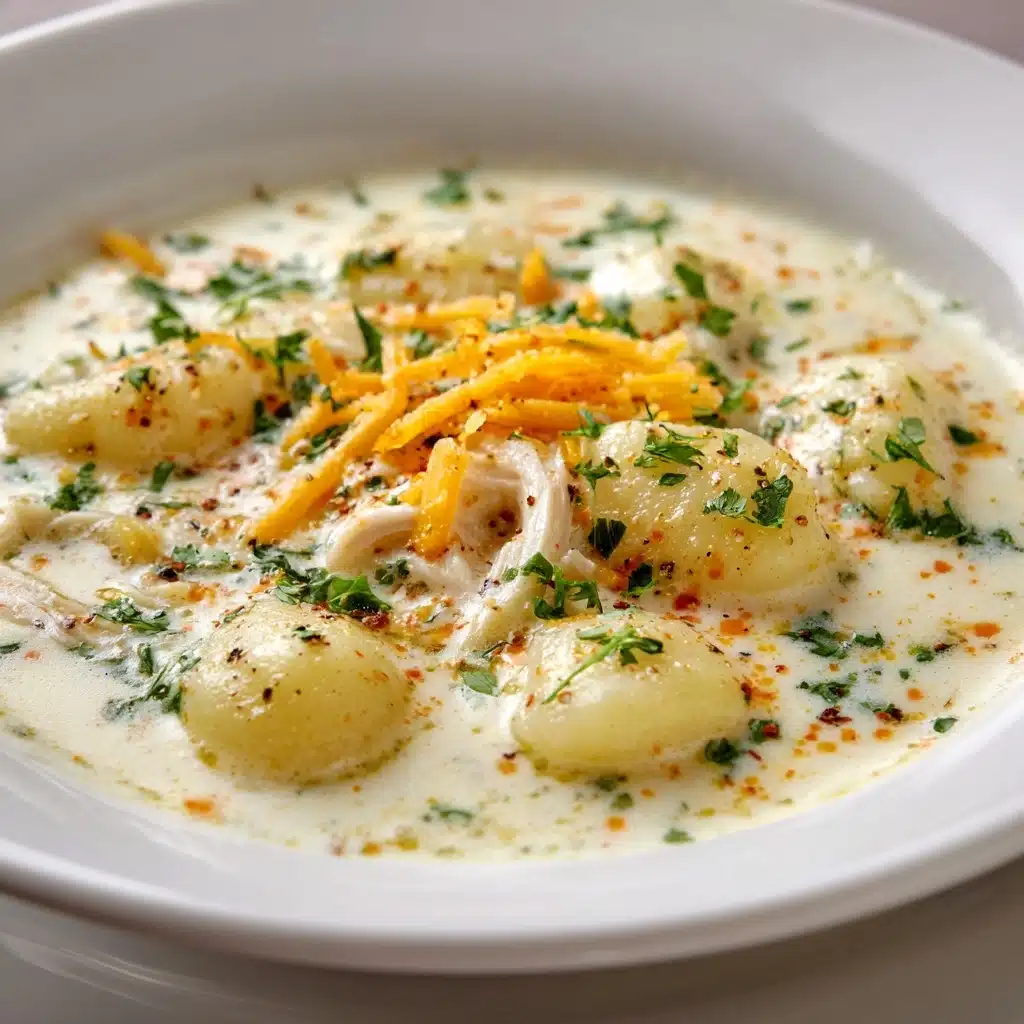 Creamy Chicken Gnocchi Soup Recipe - Recipe Image