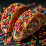 Delicious Fruity Pebbles Cheesecake Tacos: Crunchy Treat Recipe