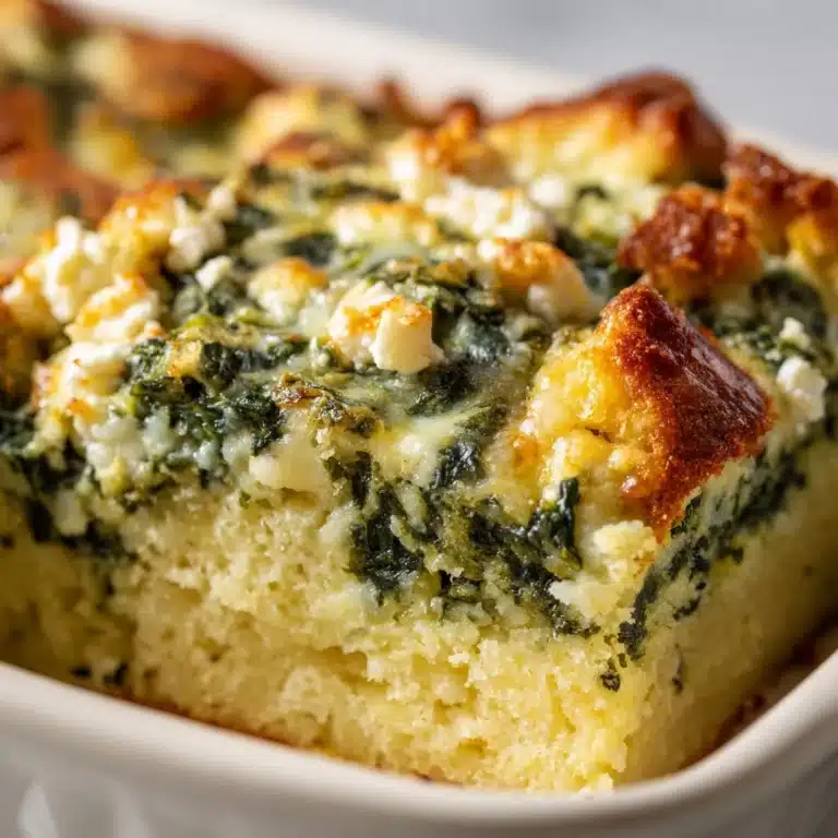 Spinach Casserole with Feta Cheese Recipe