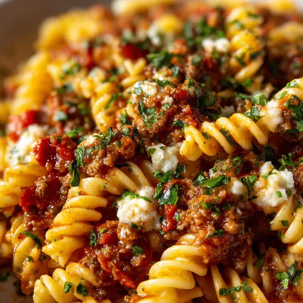 Cheesy Beef Pasta Recipe - Recipe Image