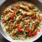 Creamy Pepperoncini Chicken Skillet Recipe