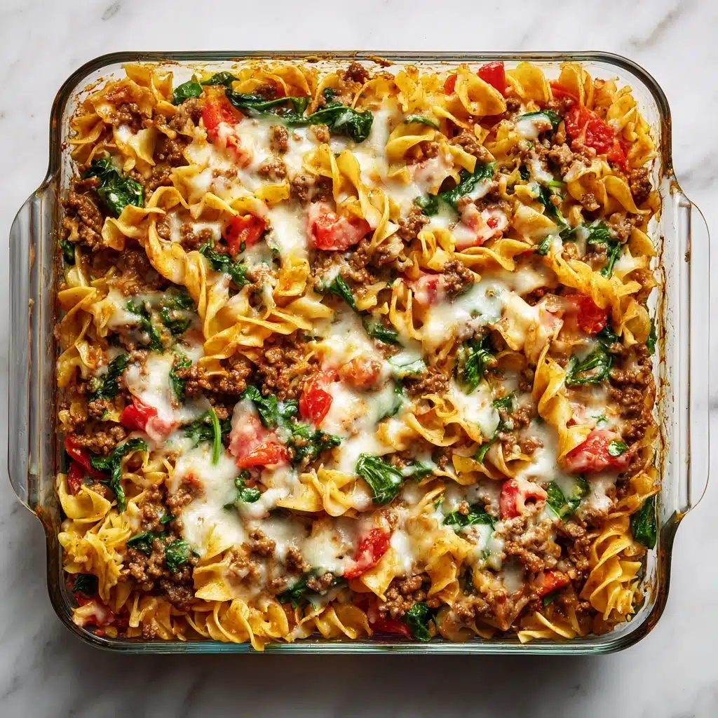 Hearty Spinach and Sausage Pasta Bake Recipe - Recipe Image