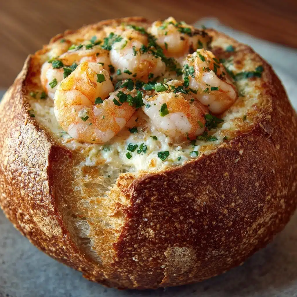 Seafood-Stuffed Bread Bowl Recipe - Recipe Image