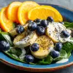Blueberry Spinach Salad with Orange Poppy Seed Dressing Recipe