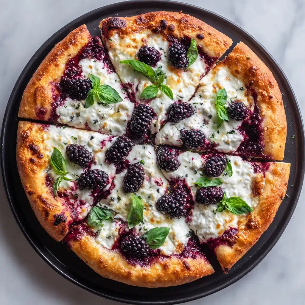 Blackberry Basil Pizza Recipe - Recipe Image