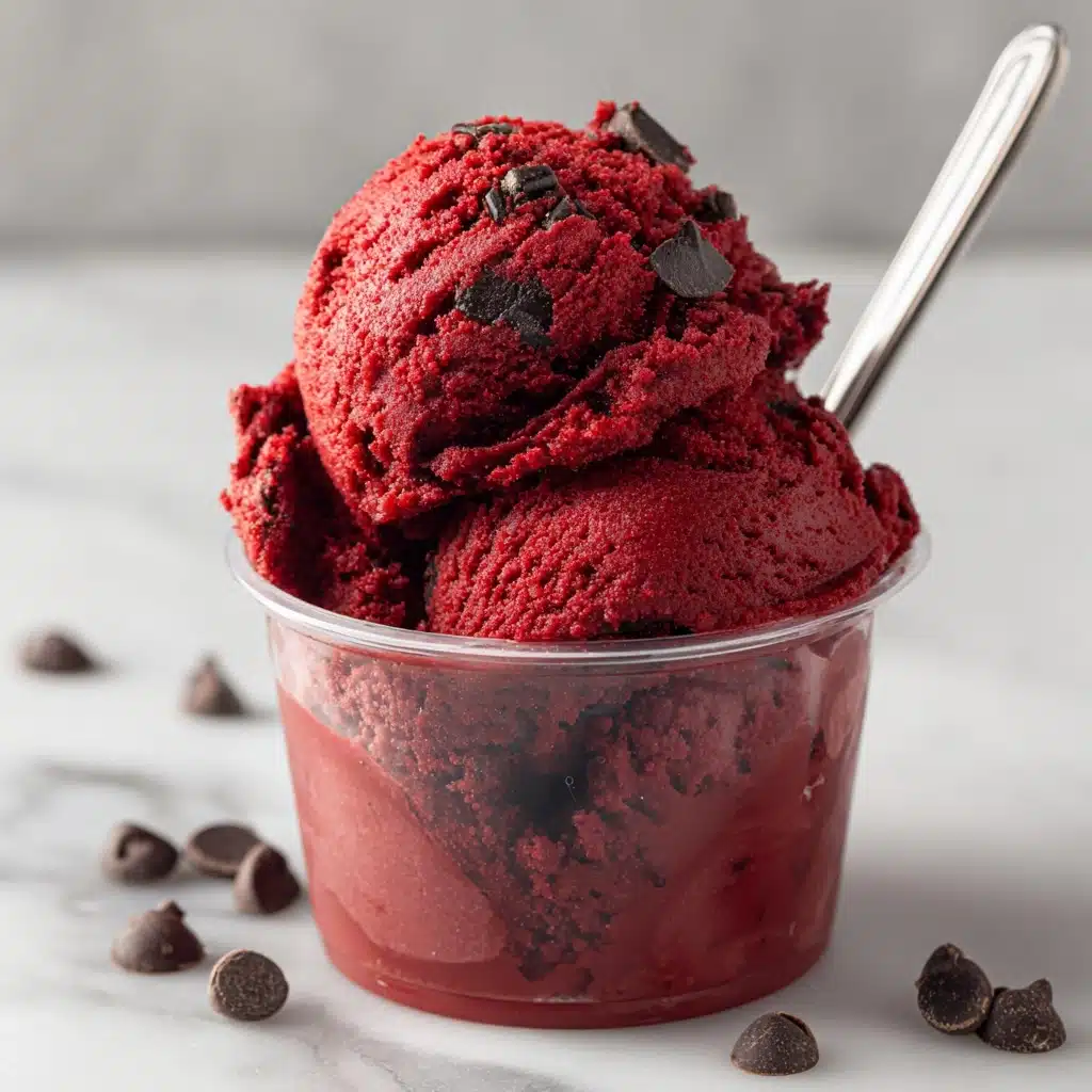 Edible Red Velvet Cookie Dough Recipe - Recipe Image