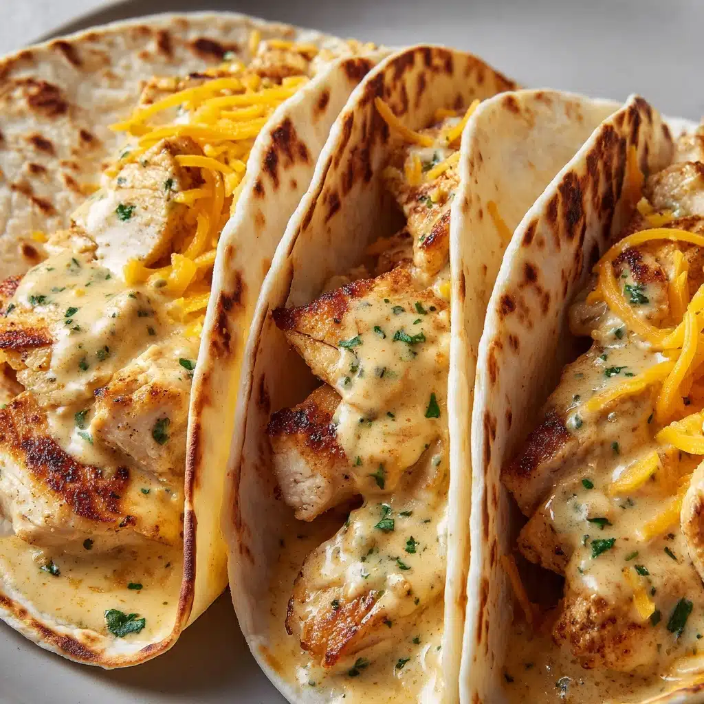 Cheesy Garlic Chicken Wraps Recipe - Recipe Image