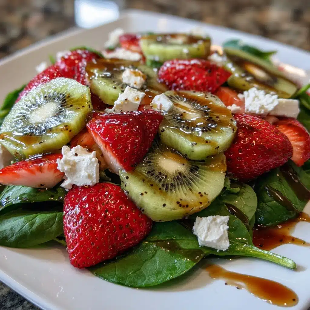 Strawberry Kiwi and Spinach Salad Recipe - Recipe Image