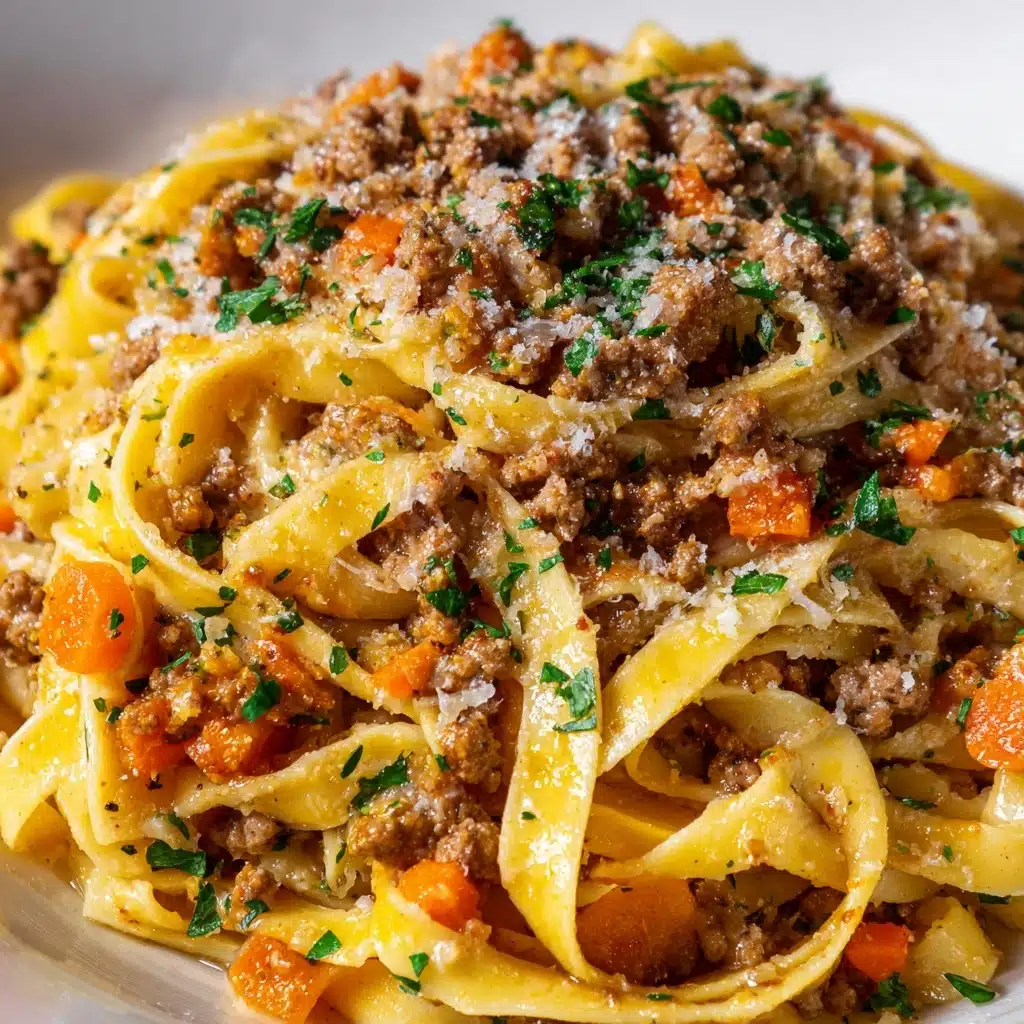 One-Pot Creamy Beef and Garlic Butter Pasta Recipe